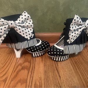 Irregular choice shoes with removable boot cover